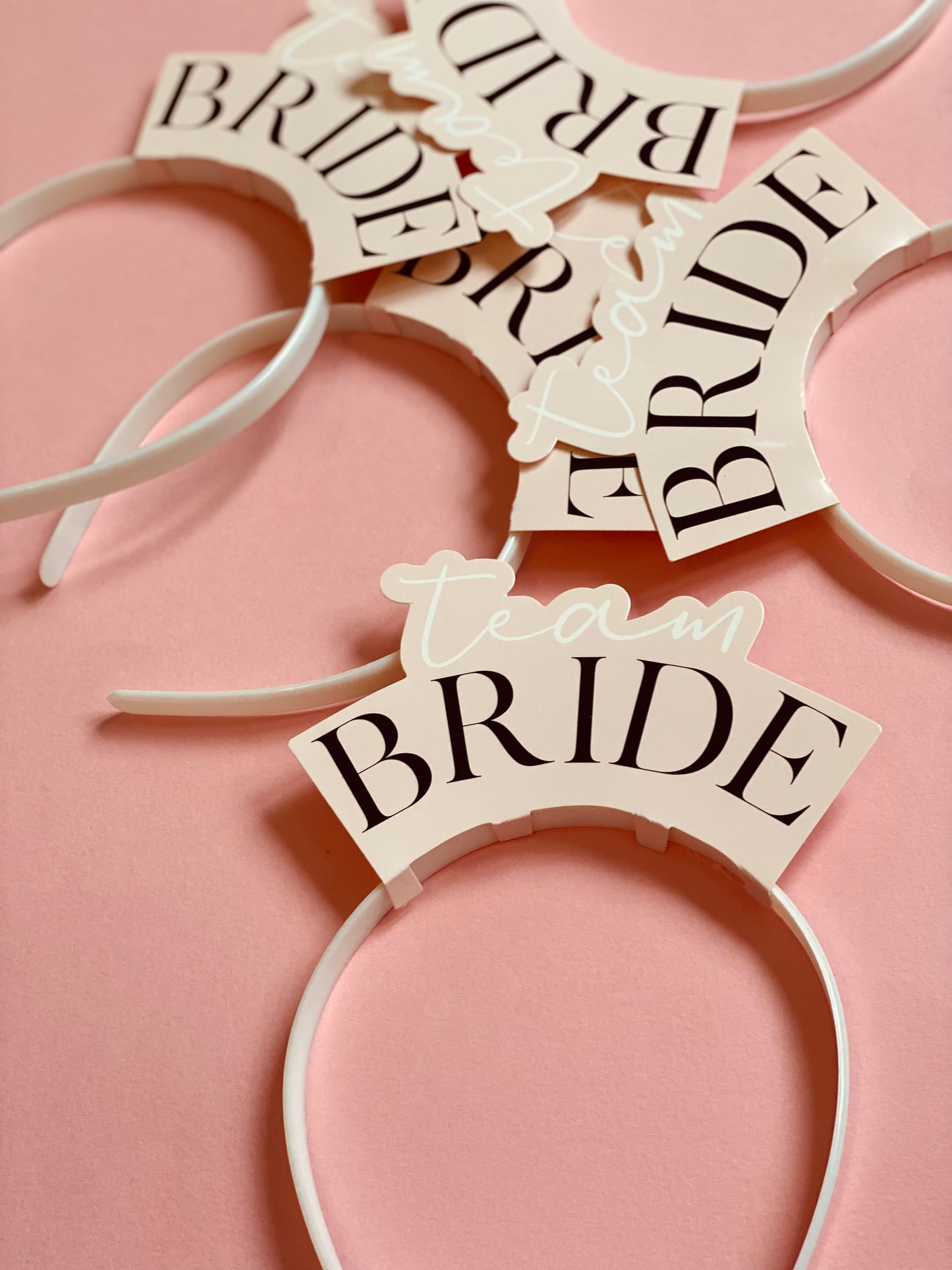 5 Team Bride headbands