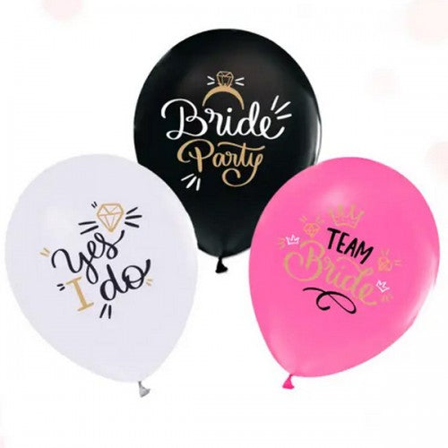 Bride party balloons set