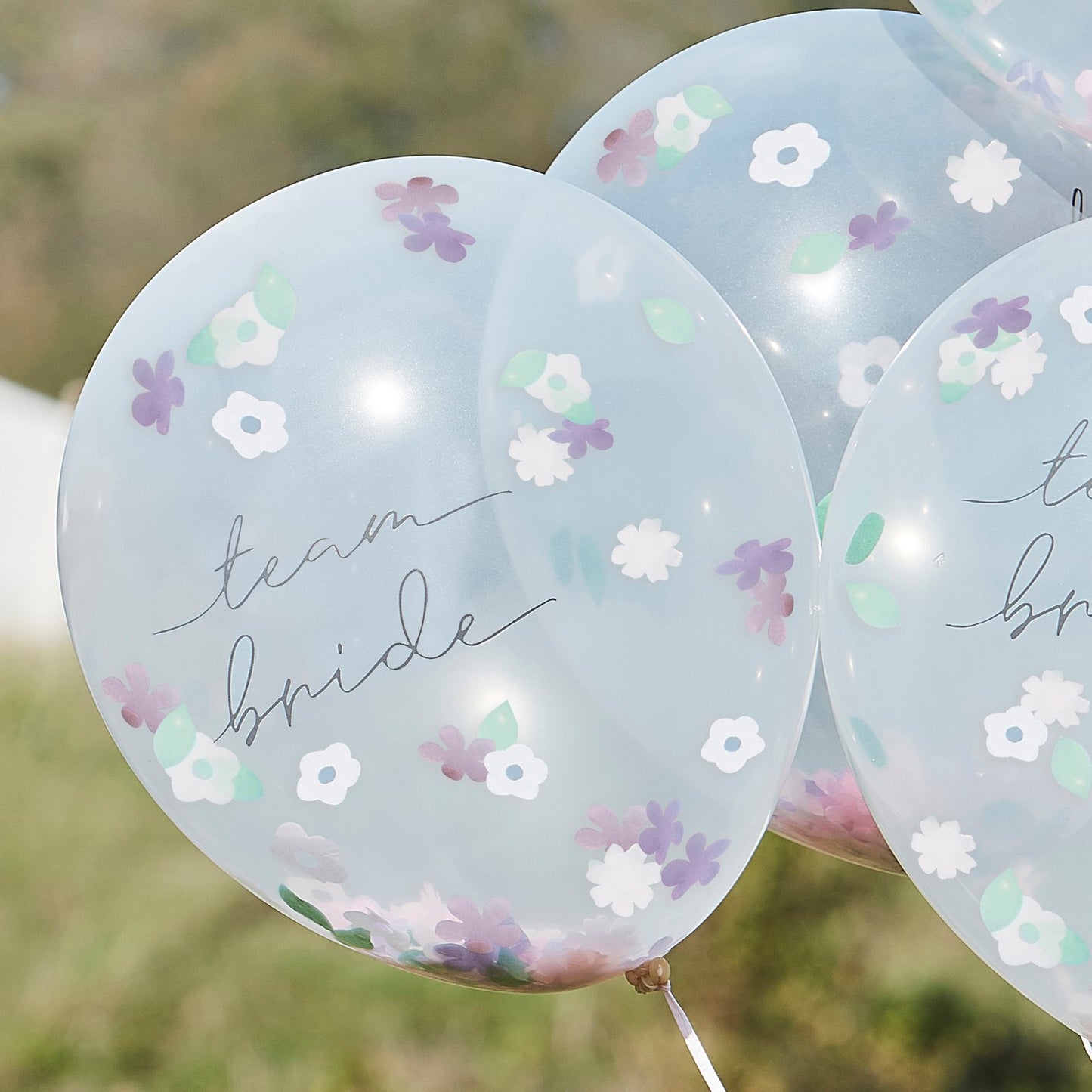 Boho Floral Confetti Hen Party Balloons