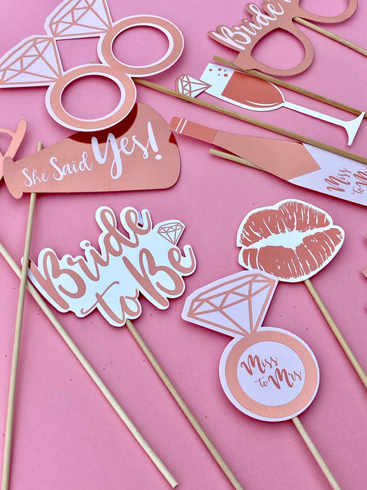 Rose gold Photo Props