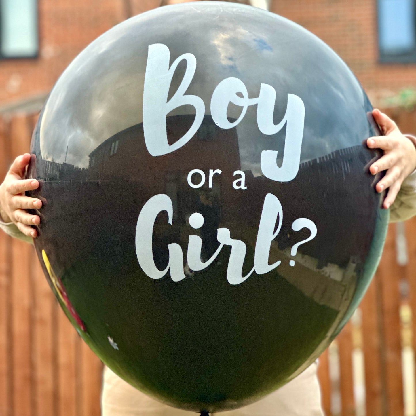 Gender reveal balloon