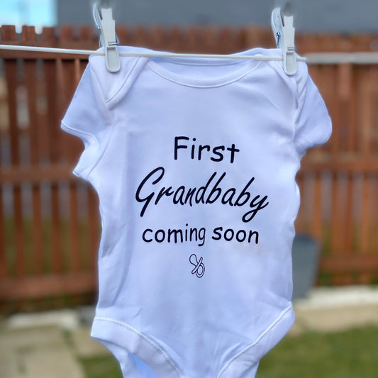 Pregnancy Announcement "First Grandbaby"