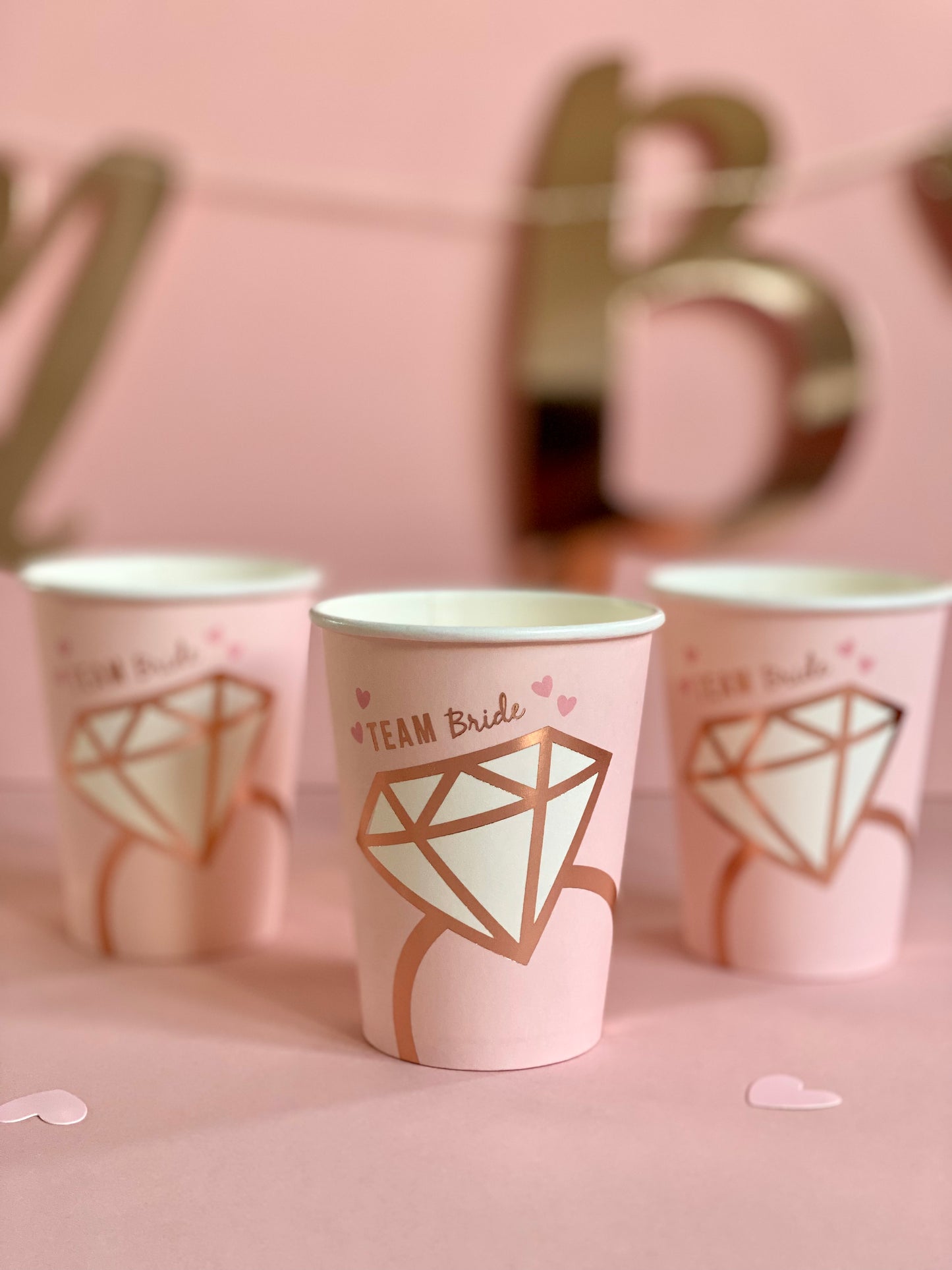 Team Bride Paper Cups 8 pc