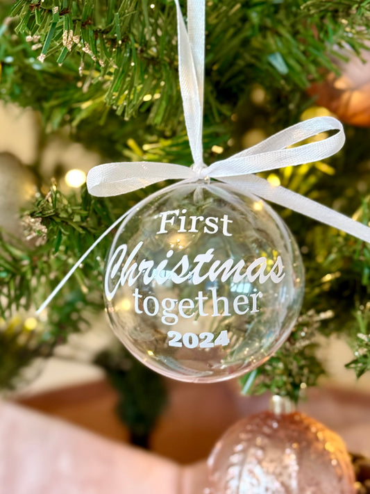 Ornament "First Christmas together 2024"