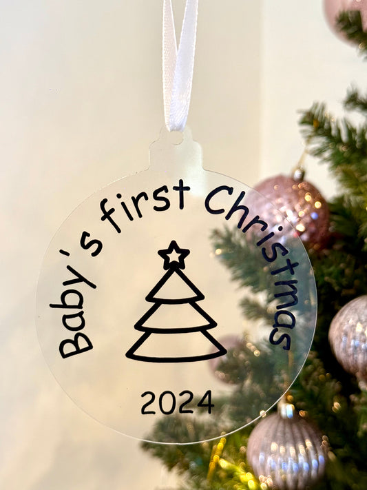 "Baby's First Christmas" Acrylic Ornament