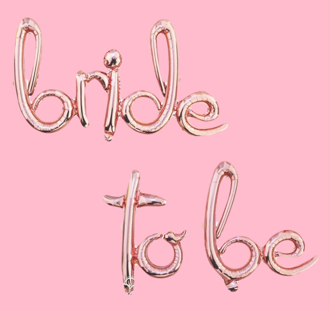 "Bride to Be" Balloons