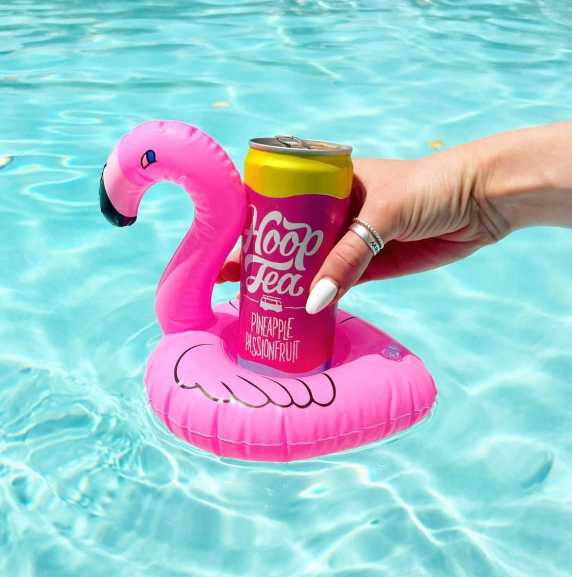 Inflatable drinks holder