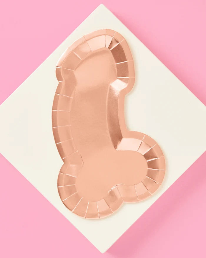 Rose gold penis plates 8 pk