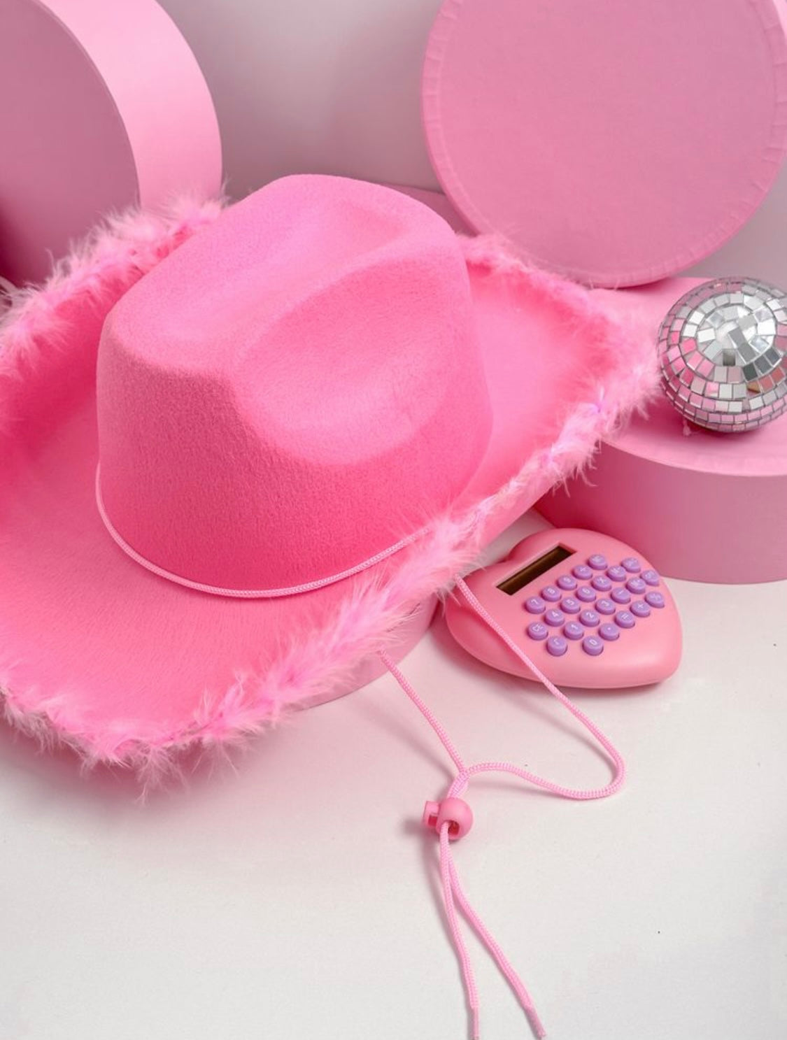 Pink cowboy hat