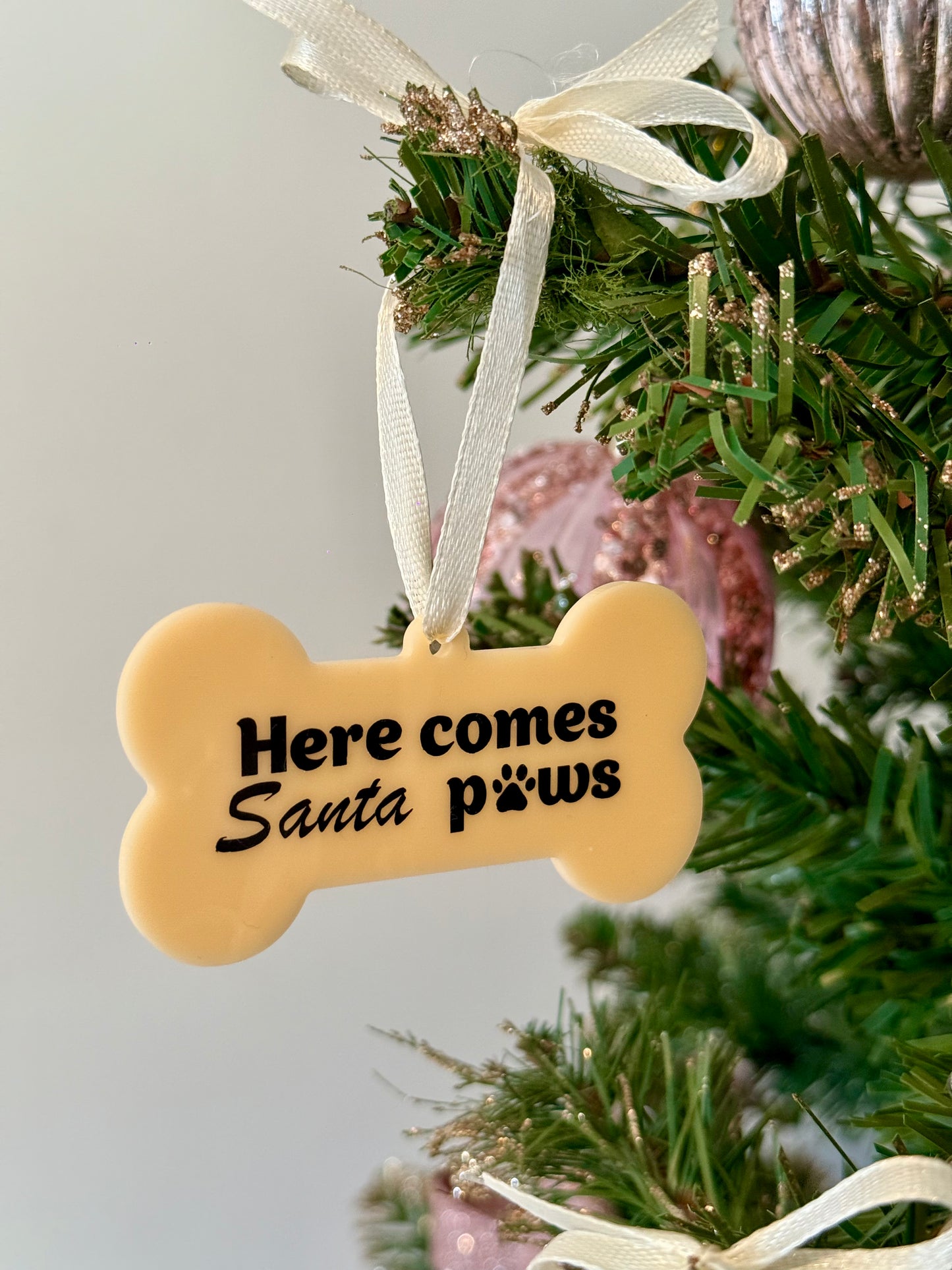 Dog Bone Christmas Ornament