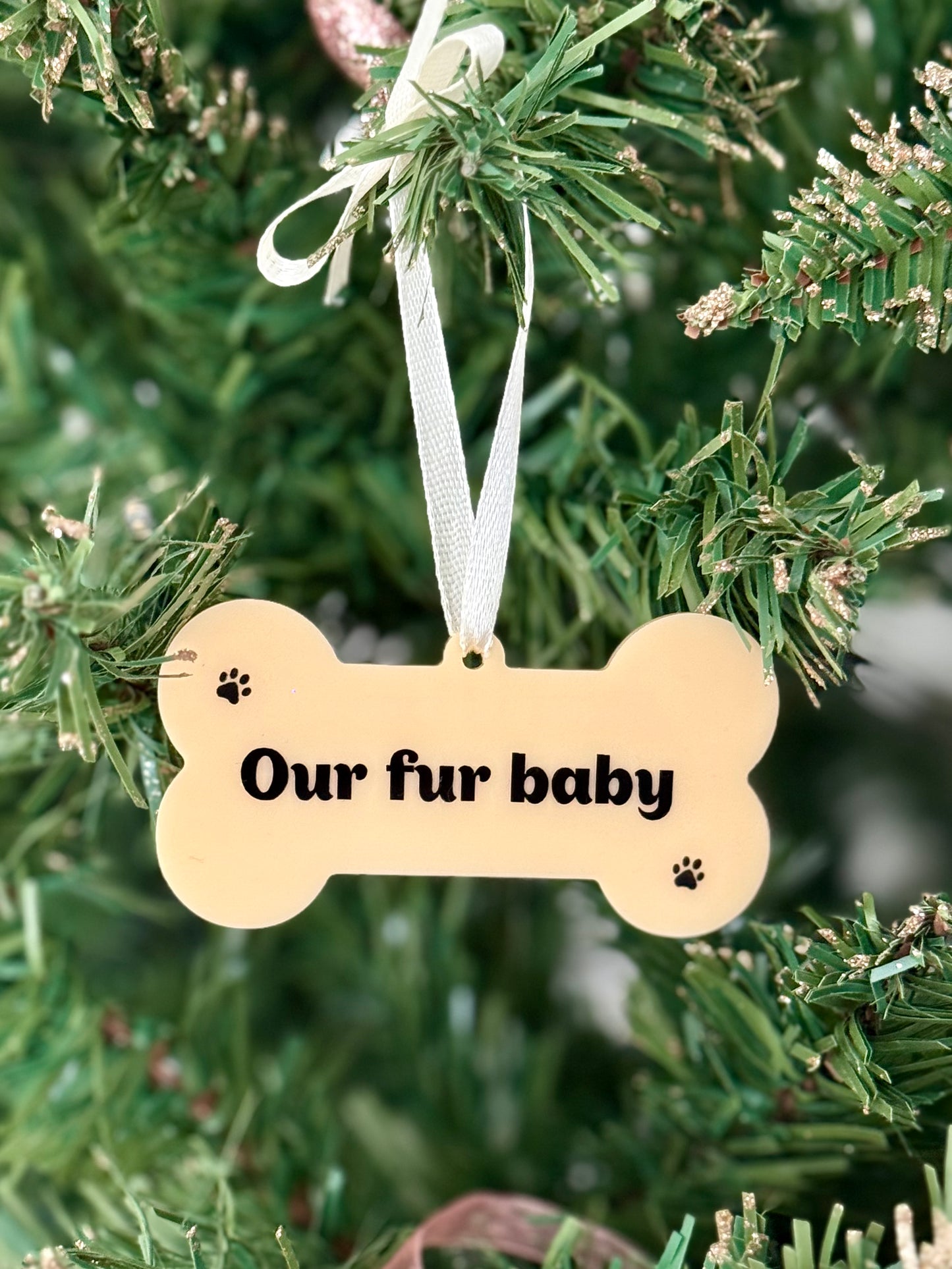 Dog Bone Christmas Ornament