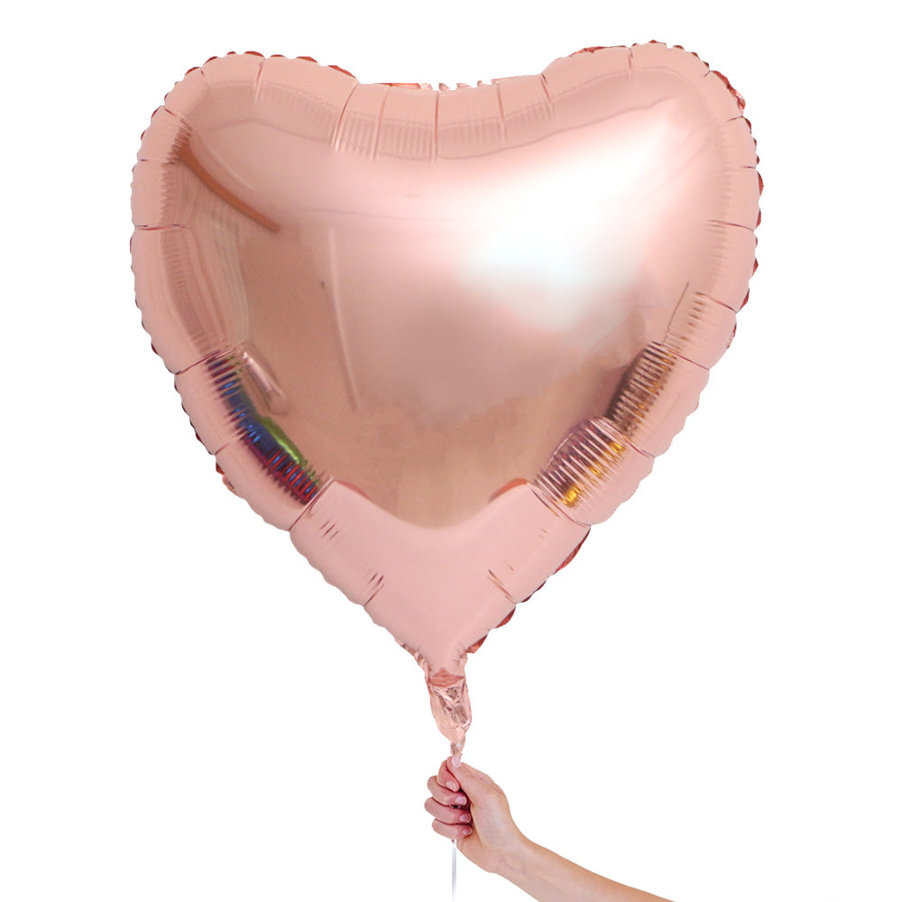 XL heart-shaped foil balloon