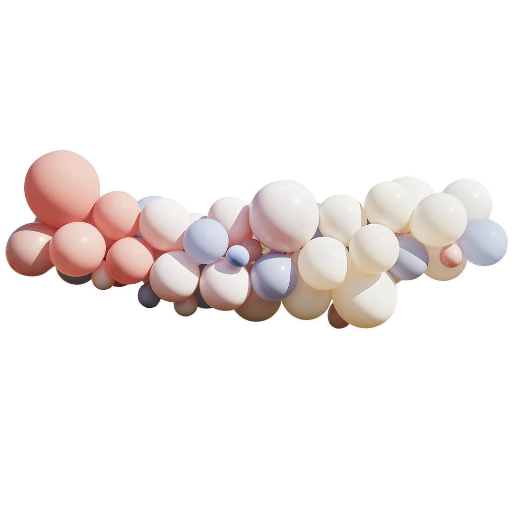 Blush, Nude & Blue Hen Party Balloon Arch Kit