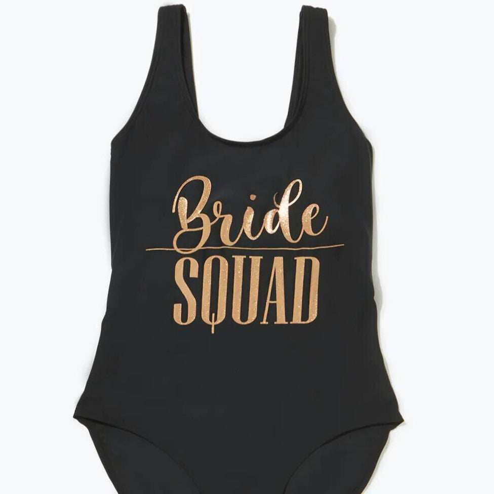 Купальник Bride Squad чорний