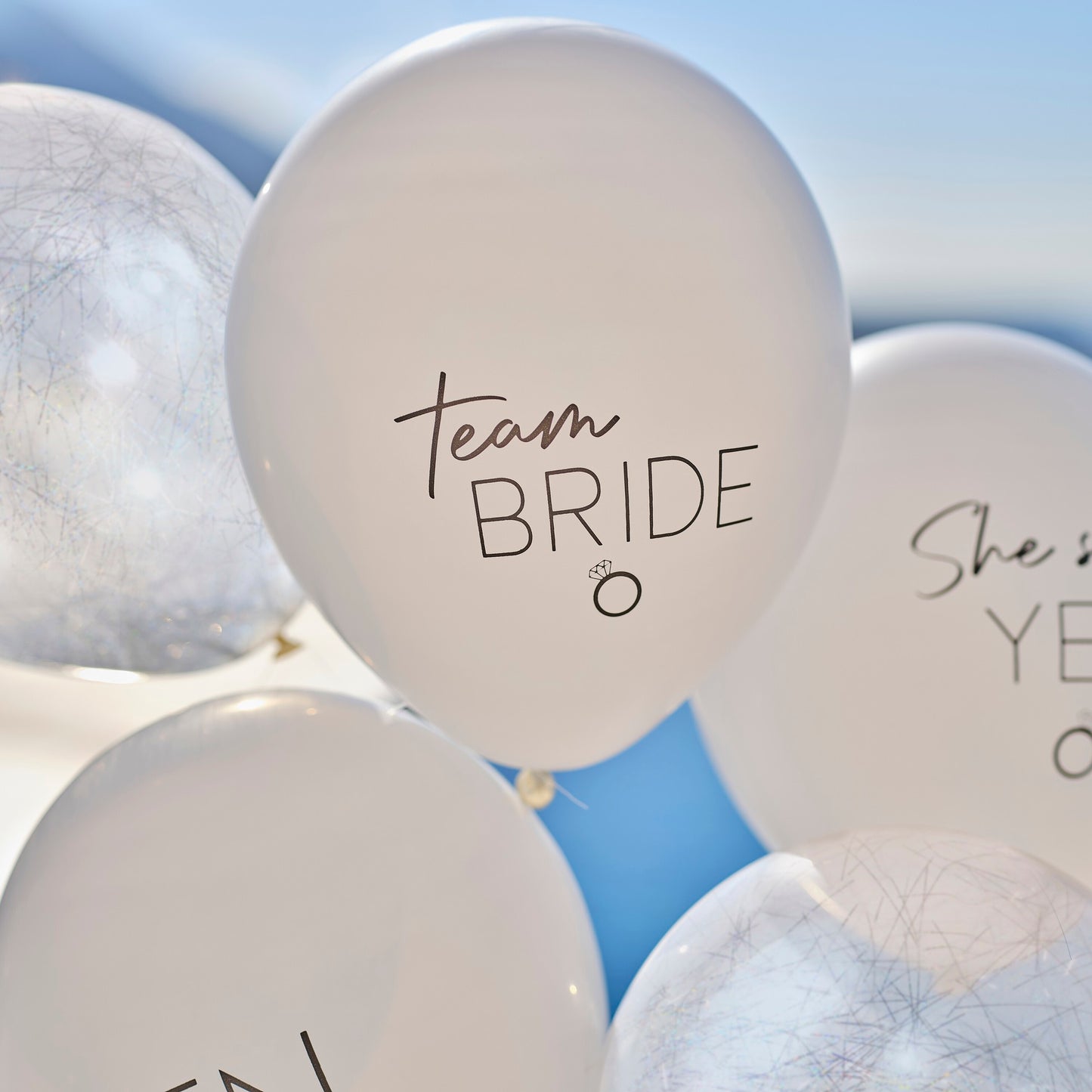 Silver, White and Nude Hen Party Balloon Bundle